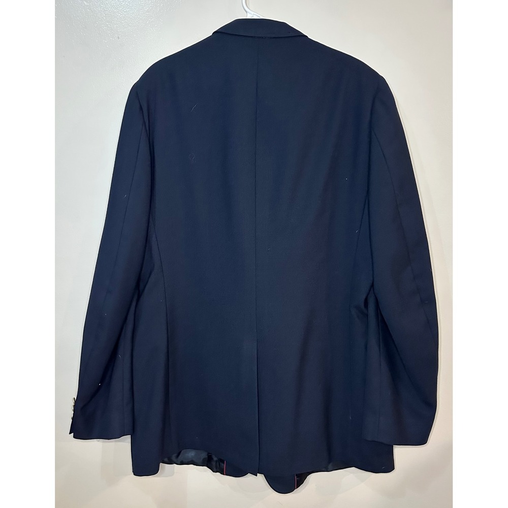 Botany 500 Mens Navy Blue Blazer Sport‎ Coat Gold Crest Buttons Made in USA - Picture 5 of 6